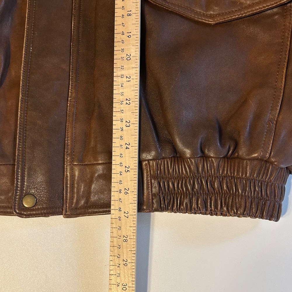 Canyon Outback Brown Leather Jacket Mens XL Western Oversized - Picture 9 of 10
